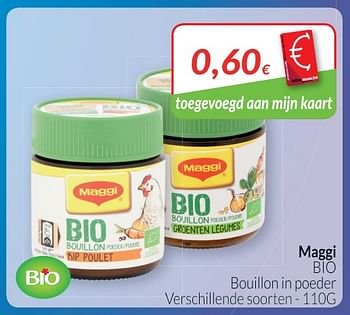 Promoties Maggi bio bouillon in poeder - MAGGI - Geldig van 01/08/2019 tot 31/08/2019 bij Intermarche