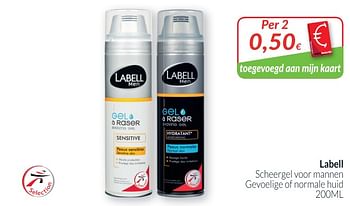 Promoties Labell scheergel voor mannen - Labell - Geldig van 01/08/2019 tot 31/08/2019 bij Intermarche