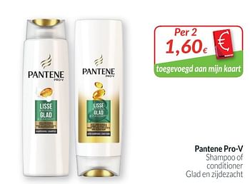 Promotions Pantene pro-v shampoo of conditioner clad en zijdezacht - Pantene - Valide de 01/08/2019 à 31/08/2019 chez Intermarche