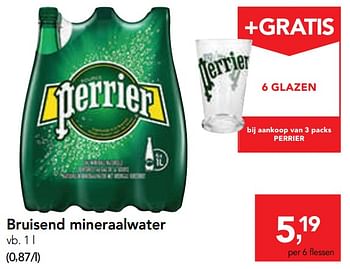 Promoties Bruisend mineraalwater - Perrier - Geldig van 14/08/2019 tot 27/08/2019 bij Makro