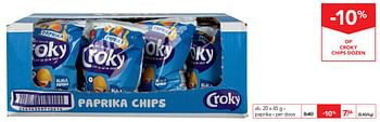 Promoties Chips dozen - Croky - Geldig van 14/08/2019 tot 27/08/2019 bij Makro
