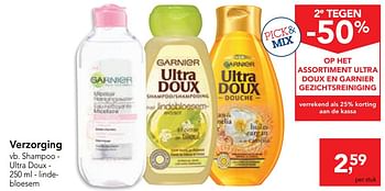 Promotions Verzorging shampoo - ultra doux - Garnier - Valide de 14/08/2019 à 27/08/2019 chez Makro