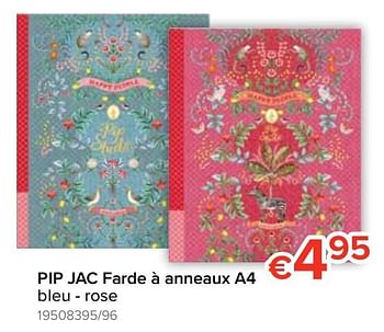 Promotions Pip jac farde à anneaux a4 - Pip - Valide de 12/08/2019 à 09/09/2019 chez Euro Shop
