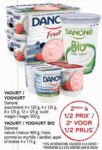 Promoties Yaourt danone assortiment - Danone - Geldig van 14/08/2019 tot 27/08/2019 bij Alvo