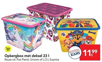Promoties Opbergbox met deksel - Huismerk - Makro - Geldig van 14/08/2019 tot 27/08/2019 bij Makro