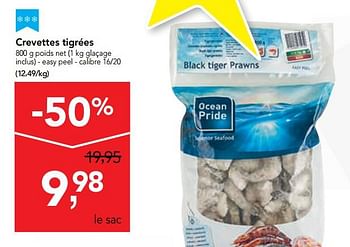 Promotions Crevettes tigrées - Ocean Pride - Valide de 14/08/2019 à 27/08/2019 chez Makro