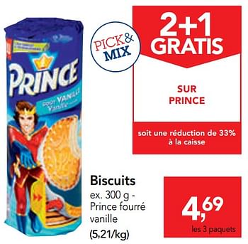 Promotions Biscuits - Prince - Valide de 14/08/2019 à 27/08/2019 chez Makro