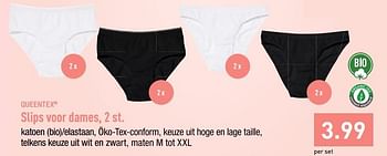 Promoties Slips voor dames - Queentex - Geldig van 12/08/2019 tot 17/08/2019 bij Aldi