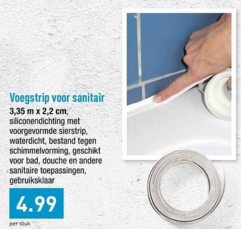 Promoties Voegstrip voor sanitair - Huismerk - Aldi - Geldig van 12/08/2019 tot 17/08/2019 bij Aldi
