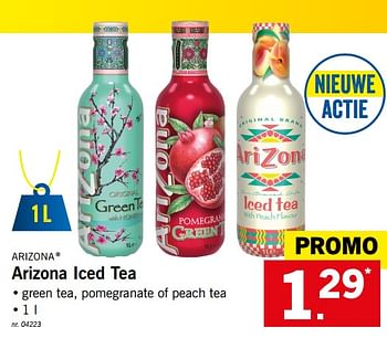 Promoties Arizona iced tea - Arizona - Geldig van 19/08/2019 tot 24/08/2019 bij Lidl