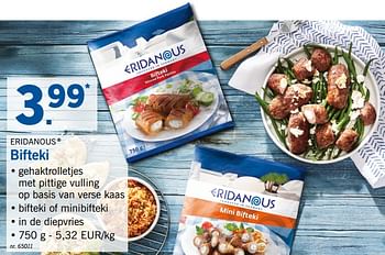 Promoties Bifteki - Eridanous - Geldig van 19/08/2019 tot 24/08/2019 bij Lidl