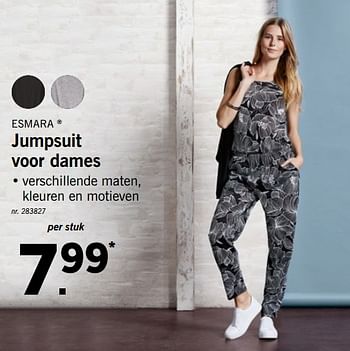 Promoties Jumpsuit voor dames - Esmara - Geldig van 19/08/2019 tot 24/08/2019 bij Lidl