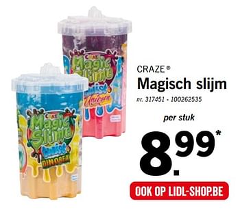Promoties Magisch slijm - craze - Geldig van 19/08/2019 tot 24/08/2019 bij Lidl