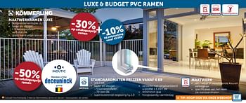Promotions Maatwerkramen luxe - Kommerling - Valide de 20/08/2019 à 23/09/2019 chez Zelfbouwmarkt