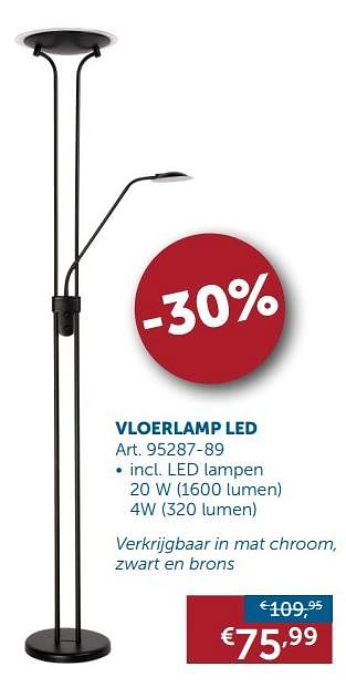 Promoties Verlichting back to school! leeslampen vloerlamp led - Huismerk - Zelfbouwmarkt - Geldig van 20/08/2019 tot 23/09/2019 bij Zelfbouwmarkt