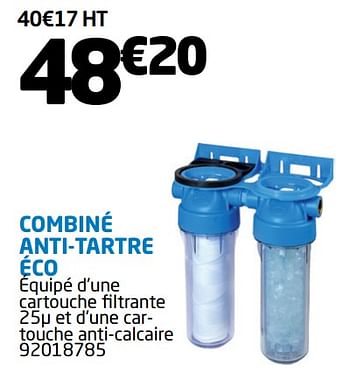 Promotions Combiné anti-tartre eco - Produit Maison - Brico Cash - Valide de 01/08/2019 à 31/08/2019 chez Brico Cash