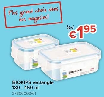 Promoties Biokips rectangle - BioKips - Geldig van 12/08/2019 tot 09/09/2019 bij Euro Shop