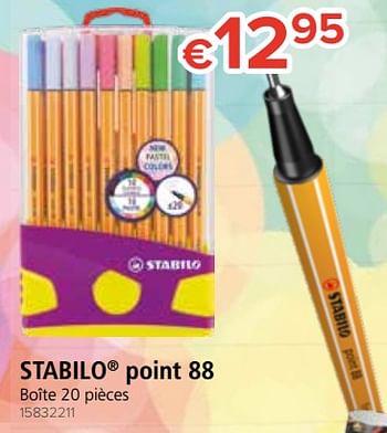 Promotions Stabilo point 88 - Stabilo - Valide de 12/08/2019 à 09/09/2019 chez Euro Shop