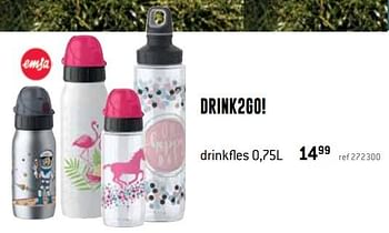 Promoties Drink2go! drinkfles - Emsa - Geldig van 08/08/2019 tot 08/09/2019 bij Freetime