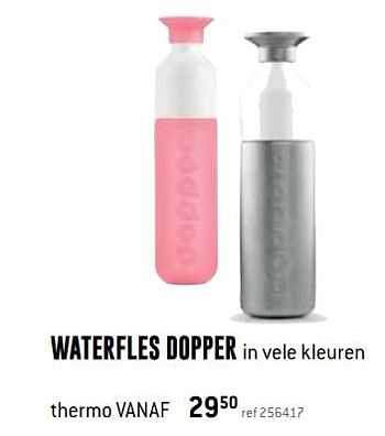 Promoties Waterfles dopper thermo - Huismerk - Free Time - Geldig van 08/08/2019 tot 08/09/2019 bij Freetime