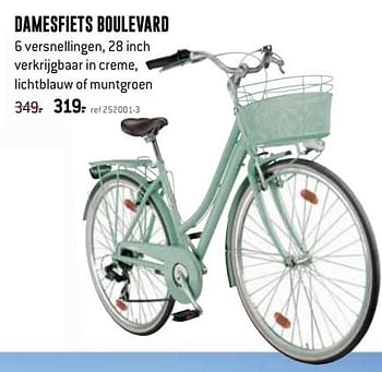 Promoties Damesfiets boulevard - Huismerk - Free Time - Geldig van 08/08/2019 tot 08/09/2019 bij Freetime