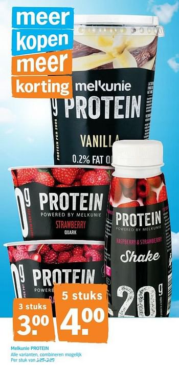Promotions Melkunie protein - Melkunie - Valide de 12/08/2019 à 18/08/2019 chez Albert Heijn