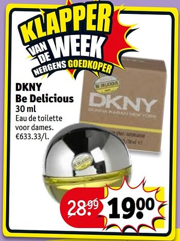 Promotions Dkny be delicious - DKNY - Valide de 13/08/2019 à 18/08/2019 chez Kruidvat