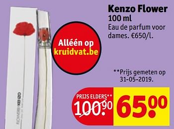 Promoties Kenzo flower - Kenzo - Geldig van 13/08/2019 tot 18/08/2019 bij Kruidvat