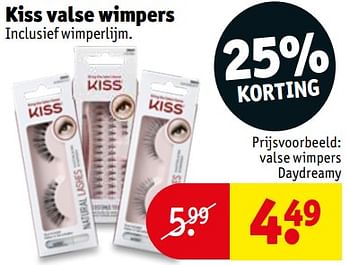 Promoties Kiss valse wimpers valse wimpers daydreamy - Huismerk - Kruidvat - Geldig van 13/08/2019 tot 18/08/2019 bij Kruidvat