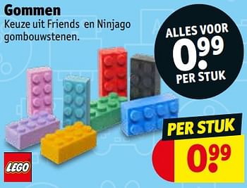 Promoties Gommen - Lego - Geldig van 13/08/2019 tot 18/08/2019 bij Kruidvat