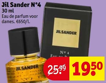Promoties Jil sander n°4 - Jil Sander - Geldig van 13/08/2019 tot 18/08/2019 bij Kruidvat