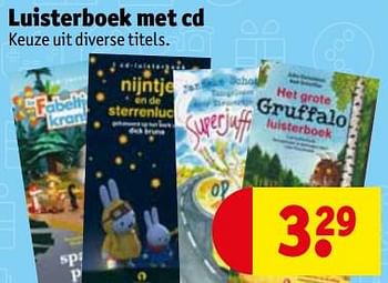 Promoties Luisterboek met cd - Huismerk - Kruidvat - Geldig van 13/08/2019 tot 18/08/2019 bij Kruidvat