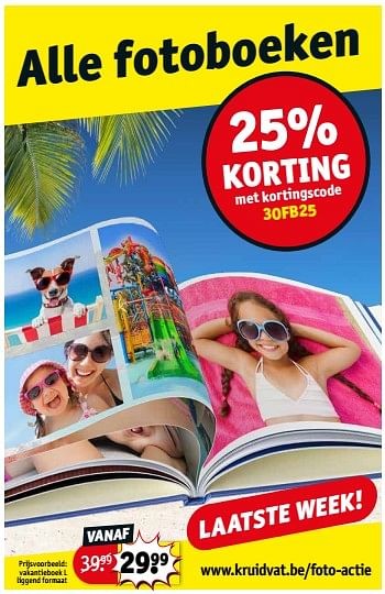 Promoties Vakantieboek l liggend formaat - Huismerk - Kruidvat - Geldig van 13/08/2019 tot 18/08/2019 bij Kruidvat