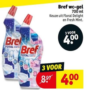 Promoties Bref wc-gel - Bref - Geldig van 13/08/2019 tot 18/08/2019 bij Kruidvat