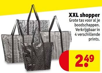 Promoties Xxl shopper - Huismerk - Kruidvat - Geldig van 13/08/2019 tot 18/08/2019 bij Kruidvat