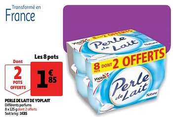 Promoties Perle de lait de yoplait - Yoplait - Geldig van 13/08/2019 tot 20/08/2019 bij Auchan