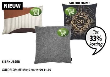 Promoties Sierkussen guldblomme - Huismerk - Jysk - Geldig van 12/08/2019 tot 25/08/2019 bij Jysk