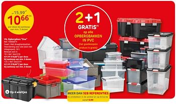 Promoties Opbergdoos one - Huismerk - Brico - Geldig van 21/08/2019 tot 02/09/2019 bij Brico