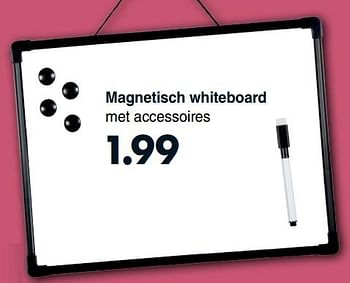 Geroosterd Reductor restaurant Huismerk - Wibra Magnetisch whiteboard - Promotie bij Wibra