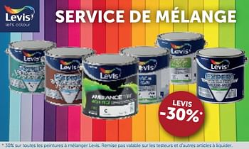Promotions Service de mélange levis -30% - Levis - Valide de 20/08/2019 à 23/09/2019 chez Zelfbouwmarkt