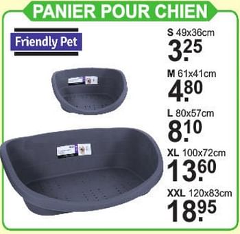 Promotions Panier pour chien - Friendly pet - Valide de 12/08/2019 à 31/08/2019 chez Van Cranenbroek