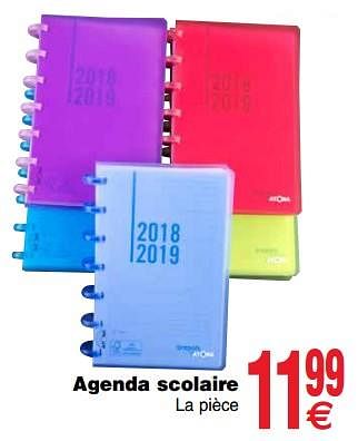 Promotions Agenda scolaire - Atoma - Valide de 13/08/2019 à 26/08/2019 chez Cora