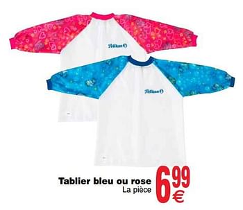 Promotions Tablier bleu ou rose - Pelikan - Valide de 13/08/2019 à 26/08/2019 chez Cora
