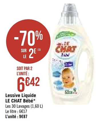 Le Chat Lessive Liquide Le Chat Bebe En Promotion Chez Super Casino