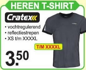 Promoties Heren t-shirt - Cratex - Geldig van 29/07/2019 tot 17/08/2019 bij Van Cranenbroek