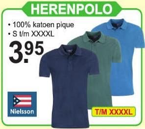Promoties Herenpolo - Nielsson - Geldig van 29/07/2019 tot 17/08/2019 bij Van Cranenbroek
