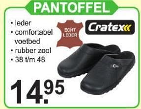 Promotions Pantoffel - Cratex - Valide de 29/07/2019 à 17/08/2019 chez Van Cranenbroek