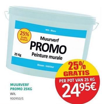 Promoties Muurverf promo - Huismerk - HandyHome - Geldig van 11/07/2019 tot 18/08/2019 bij HandyHome