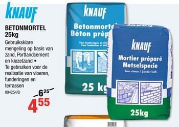 Promoties Betonmortel - Knauf - Geldig van 01/08/2019 tot 18/08/2019 bij HandyHome