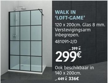 Promoties Walk in loft-game - Allibert - Geldig van 11/07/2019 tot 18/08/2019 bij HandyHome